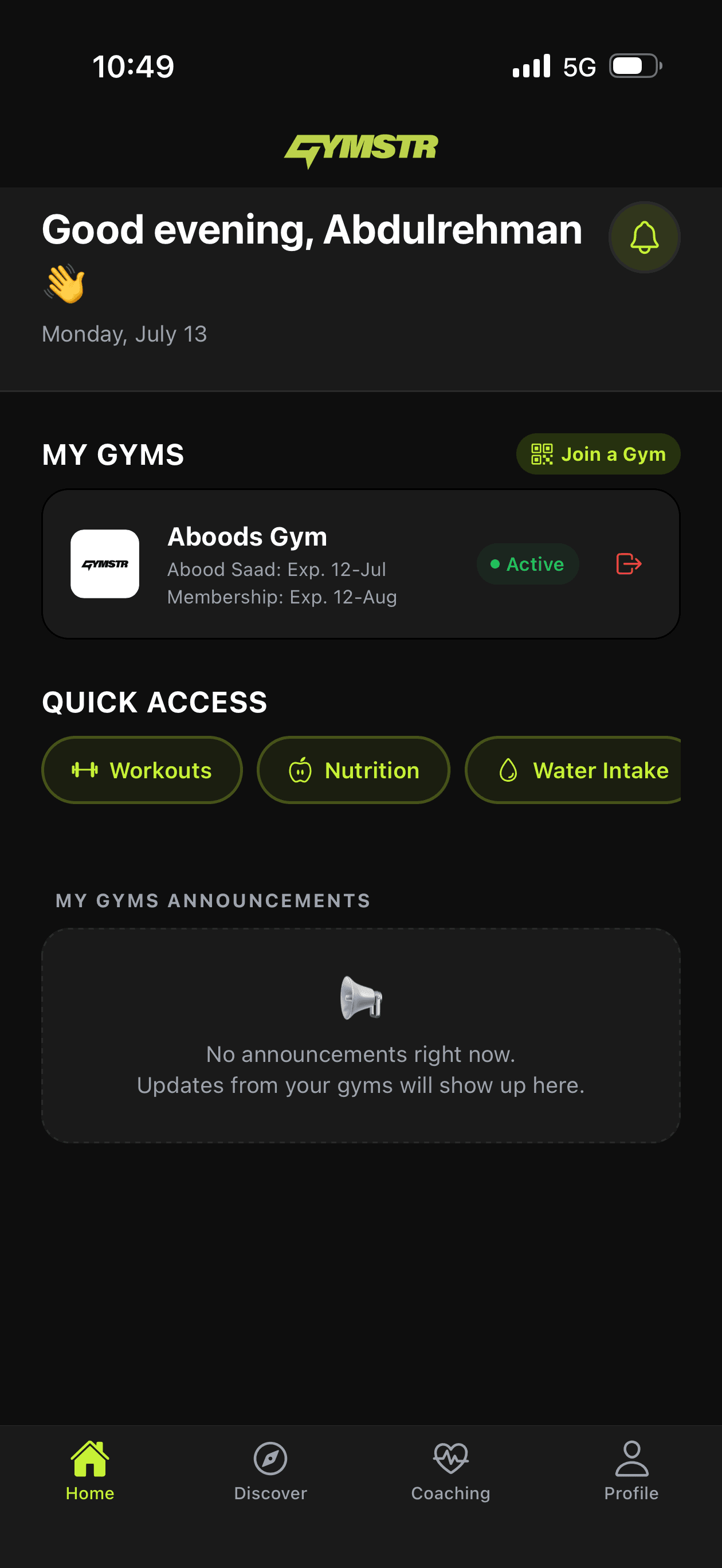 Manage your membership